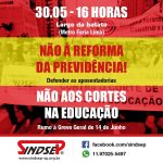 Não à reforma da previdência