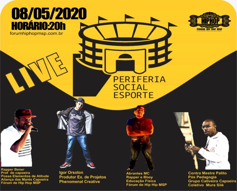 Fórum Hip Hop MSP – Periferia Social Esporte com Rapper Bener, Igor Orsolon, Abrantes MC e Contra Mestre Palito #LiveDoPT