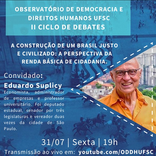 Live Observatório de Democracia e Direitos Humanos com o vereador Eduardo Suplicy @esuplicy #LiveDoPT