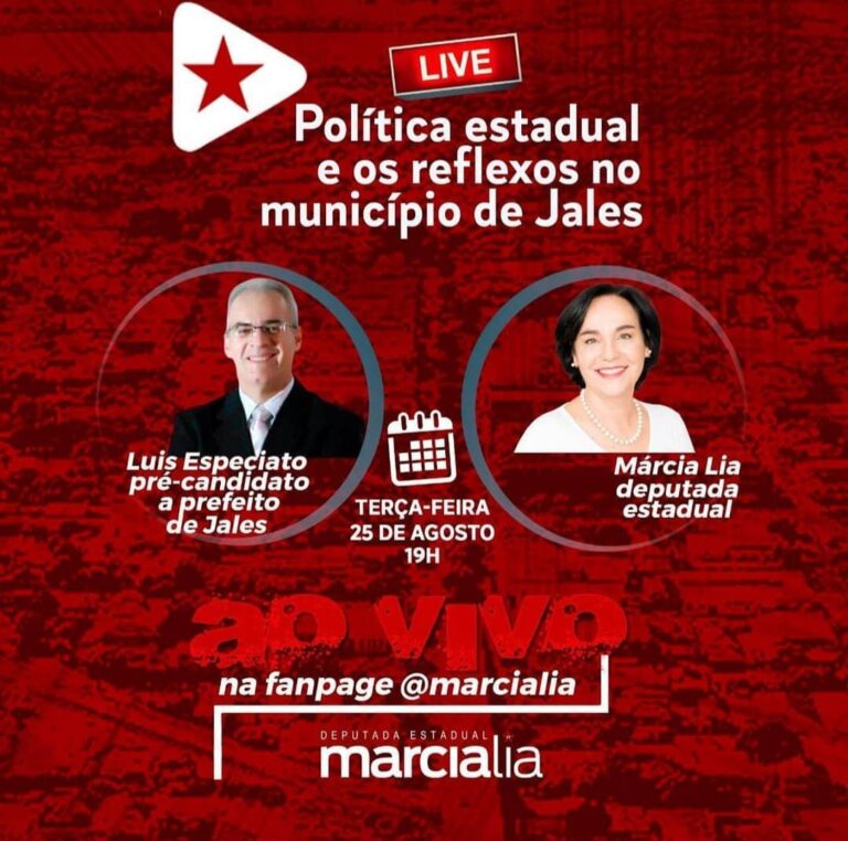 #LiveDoPT Política estadual e os reflexos no município de Jales, com @marcialiapt13 e Luis Especiato, pré-candidato a prefeito de Jales