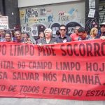 Ato contra privatizacao da saude publica
