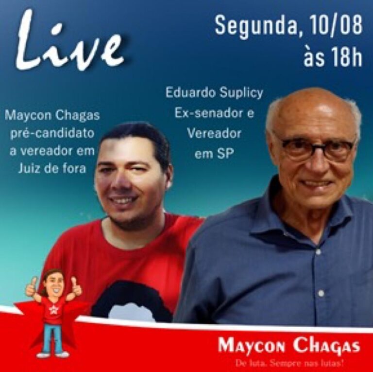 #LiveDoPT “Renda Básica” com o vereador Eduardo Suplicy @esuplicy e Maycon Chagas