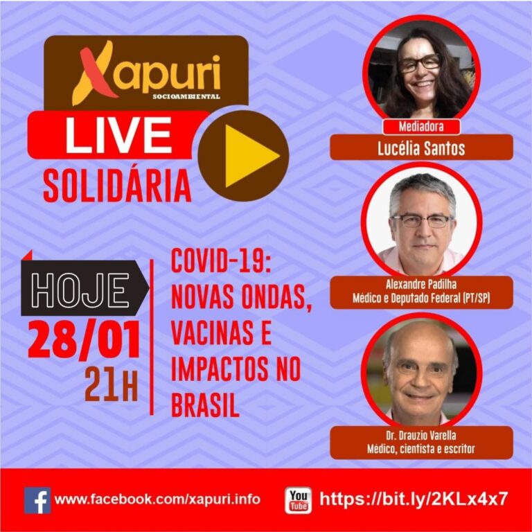 #LiveDoPT A situação da vacinação nacional e sobre a conjuntura da pandemia de Covid-19, @padilhando convida Dr. Drauzio Varella e com Lucelia Santos.